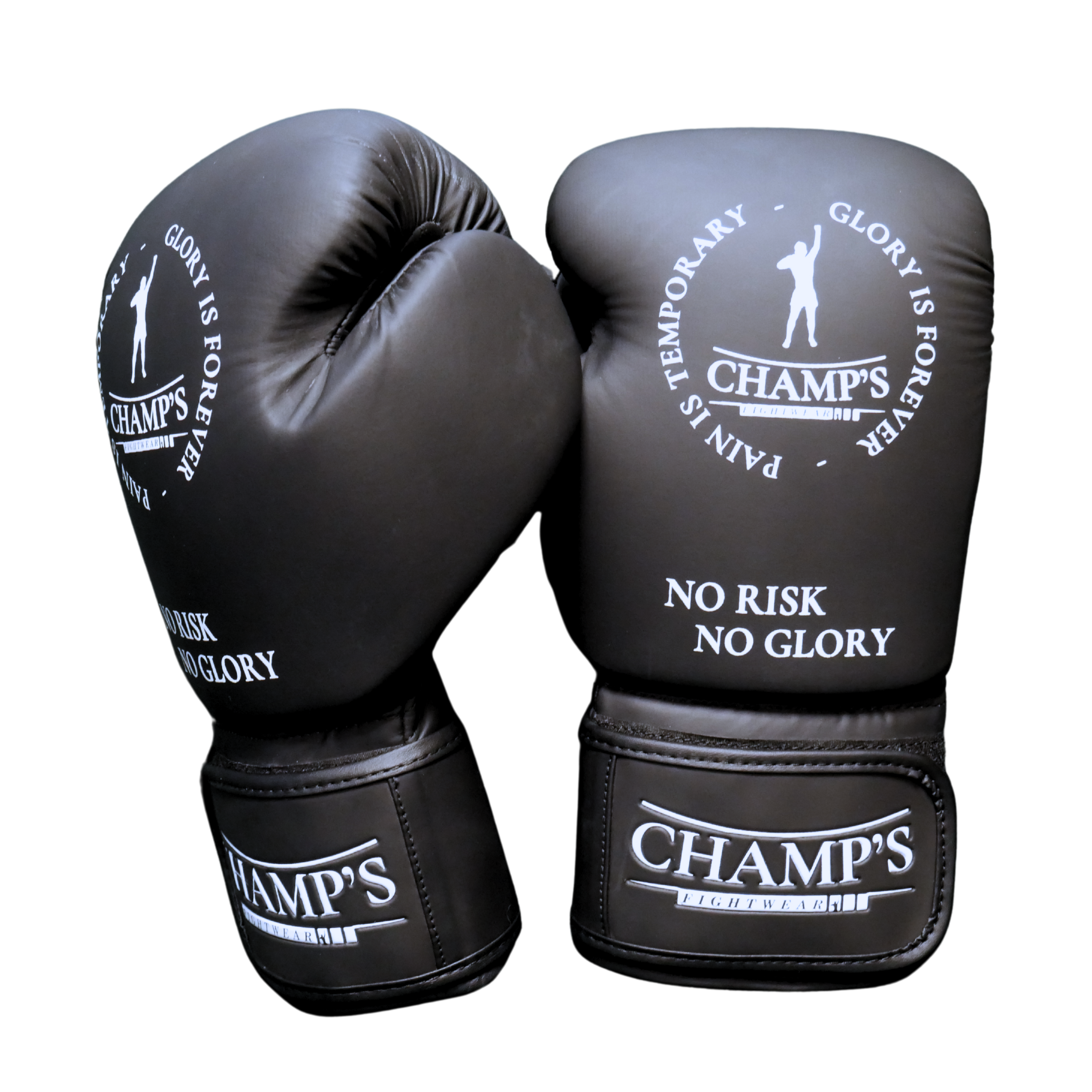Champs Boxing Gloves – Matt Black