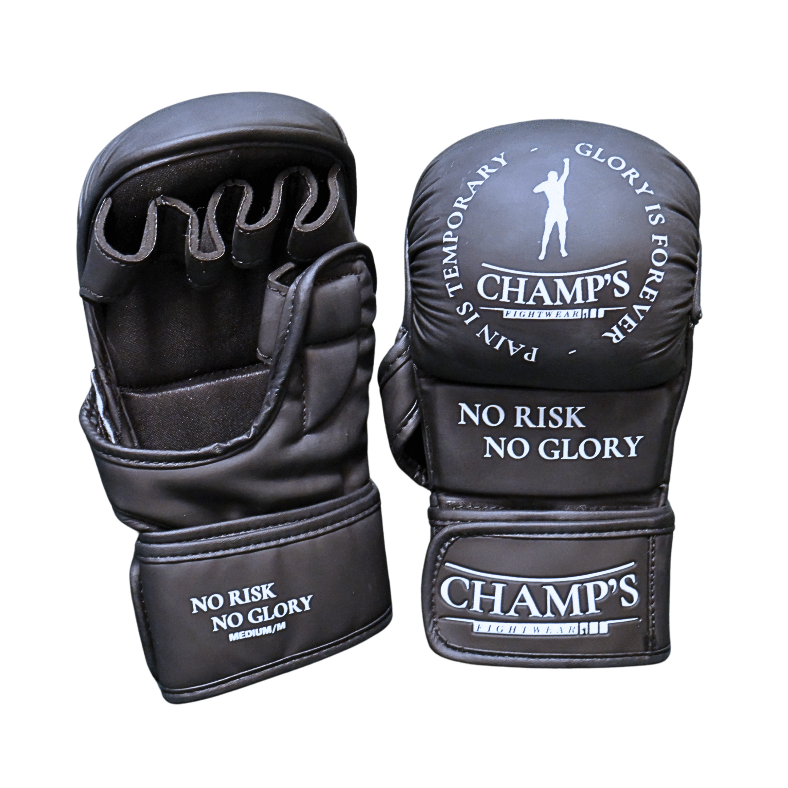 Champs MMA Gloves – Matt Black Edition
