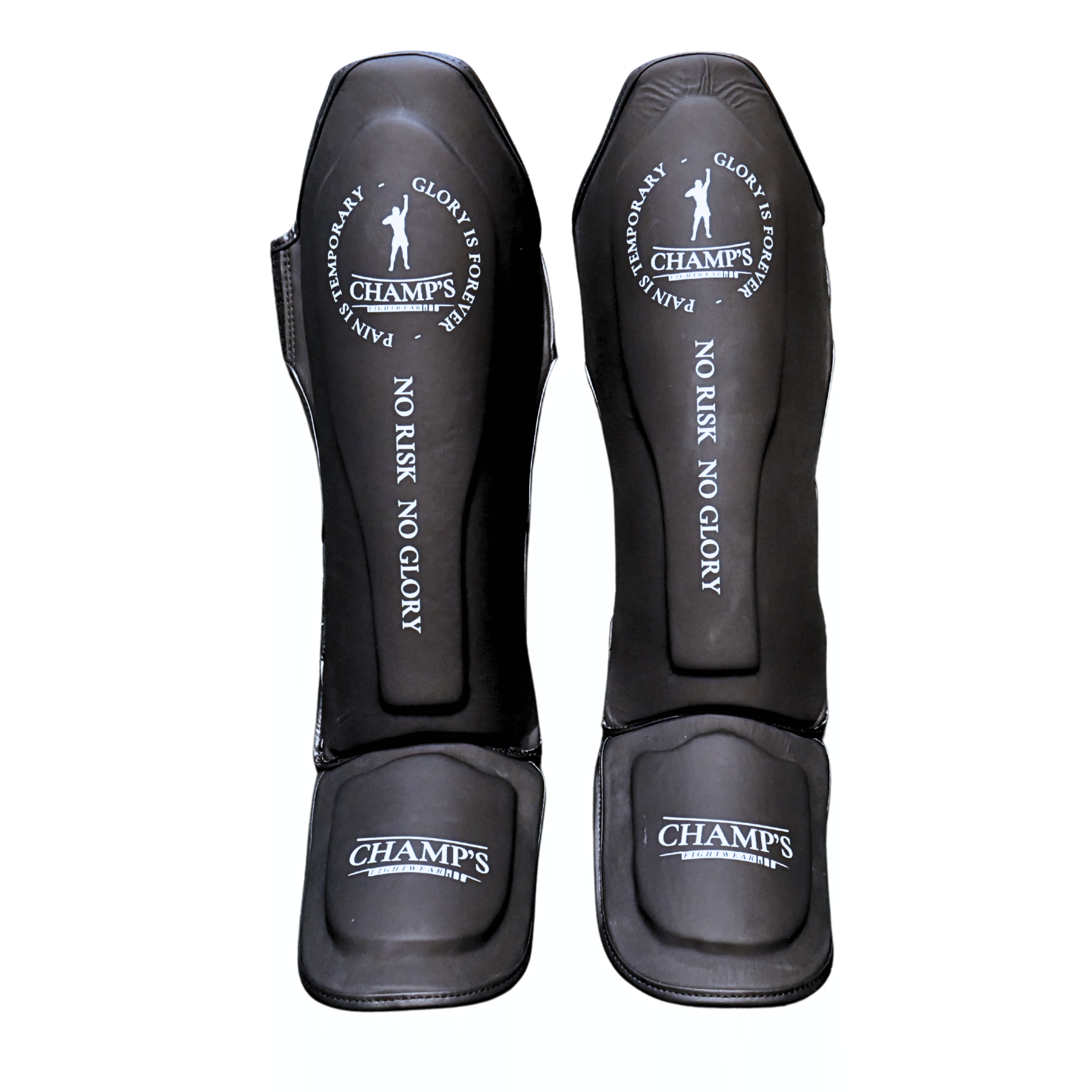 Champs Shin Guards – MATT BLACK